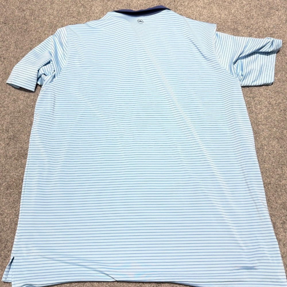 Peter Millar Summer Comfort Polo Shirt XXL Blue Pinehurst Golf 124th US Open - Picture 6 of 10